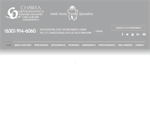 Tablet Screenshot of chawlaortho.com